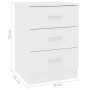 Nightstands 2 pcs white plywood 38x35x56 cm by vidaXL, Nightstands - Ref: Foro24-800451, Price: 100,47 €, Discount: %