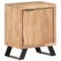 Mesita de noche madera maciza acacia borde natural 40x30x50 cm de vidaXL, Mesitas de noche - Ref: Foro24-323519, Precio: 116,...