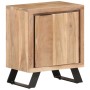 Mesita de noche madera maciza acacia borde natural 40x30x50 cm de vidaXL, Mesitas de noche - Ref: Foro24-323519, Precio: 116,...