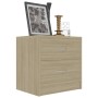 Oak-colored plywood nightstand 40x30x40 cm by vidaXL, Nightstands - Ref: Foro24-801041, Price: 36,88 €, Discount: %