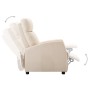 Sillón reclinable de tela crema de vidaXL, Sillones - Ref: Foro24-289705, Precio: 178,84 €, Descuento: %