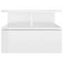 Floating bedside table 2 pcs glossy white wood 40x31x27 cm by vidaXL, Nightstands - Ref: Foro24-800418, Price: 56,99 €, Disco...