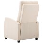 Cream Fabric Recliner by vidaXL, Armchairs - Ref: Foro24-289705, Price: 178,99 €, Discount: %