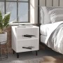 Bedside tables with metal legs 2 pcs white 40x30x50 cm by vidaXL, Nightstands - Ref: Foro24-805798, Price: 54,81 €, Discount: %