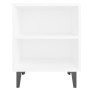 Bedside tables with metal legs 2 pcs white 40x30x50 cm by vidaXL, Nightstands - Ref: Foro24-805798, Price: 54,81 €, Discount: %