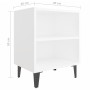 Bedside tables with metal legs 2 pcs white 40x30x50 cm by vidaXL, Nightstands - Ref: Foro24-805798, Price: 54,81 €, Discount: %