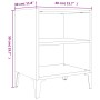 Nachttische 2 Stück Metallbeine Sonoma-Eiche 40x30x50 cm von vidaXL, Nachttische - Ref: Foro24-805804, Preis: 52,02 €, Rabatt: %