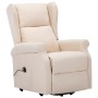 Sillón elevable tela crema de vidaXL, Sillones - Ref: Foro24-289739, Precio: 369,00 €, Descuento: %