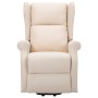 Sillón elevable tela crema de vidaXL, Sillones - Ref: Foro24-289739, Precio: 369,00 €, Descuento: %