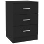 Mesita de noche de aglomerado negro 38x35x56 cm de vidaXL, Mesitas de noche - Ref: Foro24-800452, Precio: 62,06 €, Descuento: %