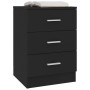 Mesita de noche de aglomerado negro 38x35x56 cm de vidaXL, Mesitas de noche - Ref: Foro24-800452, Precio: 62,06 €, Descuento: %