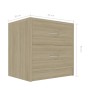 Nachttische 2 Stück eichenfarbenes Sperrholz 40x30x40 cm von vidaXL, Nachttische - Ref: Foro24-801042, Preis: 62,18 €, Rabatt: %