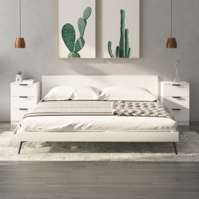 Mesitas de noche 2 unidades color blanco 40x36x65 cm de vidaXL, Mesitas de noche - Ref: Foro24-811269, Precio: 98,82 €, Descu...