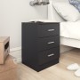 Nightstands 2 units black chipboard 38x35x56 cm by vidaXL, Nightstands - Ref: Foro24-800453, Price: 94,99 €, Discount: %