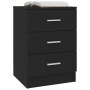 Nachttische 2 Einheiten schwarze Spanplatte 38x35x56 cm von vidaXL, Nachttische - Ref: Foro24-800453, Preis: 94,99 €, Rabatt: %