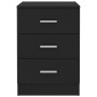 Nightstands 2 units black chipboard 38x35x56 cm by vidaXL, Nightstands - Ref: Foro24-800453, Price: 94,99 €, Discount: %