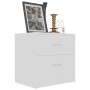 White plywood nightstand 40x30x40 cm by vidaXL, Nightstands - Ref: Foro24-801035, Price: 41,88 €, Discount: %