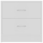 Mesita de noche madera contrachapada blanco 40x30x40 cm de vidaXL, Mesitas de noche - Ref: Foro24-801035, Precio: 41,88 €, De...