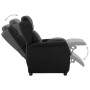 Sillón reclinable de tela negro de vidaXL, Sillones - Ref: Foro24-289778, Precio: 158,99 €, Descuento: %