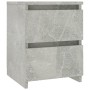 Mesita de noche de aglomerado gris hormigón 30x30x40 cm de vidaXL, Mesitas de noche - Ref: Foro24-800521, Precio: 34,98 €, De...