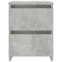 Mesita de noche de aglomerado gris hormigón 30x30x40 cm de vidaXL, Mesitas de noche - Ref: Foro24-800521, Precio: 34,98 €, De...