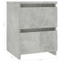 Mesita de noche de aglomerado gris hormigón 30x30x40 cm de vidaXL, Mesitas de noche - Ref: Foro24-800521, Precio: 36,83 €, De...