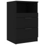 Mesitas de noche 2 uds madera contrachapada color negro de vidaXL, Mesitas de noche - Ref: Foro24-811235, Precio: 96,05 €, De...