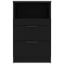 Mesitas de noche 2 uds madera contrachapada color negro de vidaXL, Mesitas de noche - Ref: Foro24-811235, Precio: 96,05 €, De...