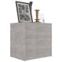 Mesita de noche madera contrachapada gris hormigón 40x30x40 cm de vidaXL, Mesitas de noche - Ref: Foro24-801043, Precio: 37,8...