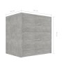 Betongrauer Nachttisch aus Sperrholz, 40 x 30 x 40 cm von vidaXL, Nachttische - Ref: Foro24-801043, Preis: 38,30 €, Rabatt: %