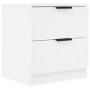 Mesitas de noche 2 uds madera contrachapada blanco de vidaXL, Mesitas de noche - Ref: Foro24-811215, Precio: 98,64 €, Descuen...