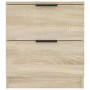 Nightstand 2 pcs Sonoma oak plywood by vidaXL, Nightstands - Ref: Foro24-811221, Price: 92,36 €, Discount: %