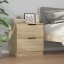 Nightstand 2 pcs Sonoma oak plywood by vidaXL, Nightstands - Ref: Foro24-811221, Price: 92,36 €, Discount: %