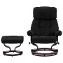 Reclining chair and footrest curved wood synthetic leather. black by vidaXL, Armchairs - Ref: Foro24-289858, Price: 366,29 €,...