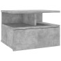 Concrete gray wood floating bedside table 40x31x27 cm by vidaXL, Nightstands - Ref: Foro24-800413, Price: 45,46 €, Discount: %