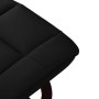 Silla reclinable y reposapiés madera curvada cuero sint. negro de vidaXL, Sillones - Ref: Foro24-289858, Precio: 366,29 €, De...