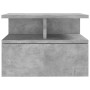 Mesita de noche flotante madera gris hormigón 40x31x27 cm de vidaXL, Mesitas de noche - Ref: Foro24-800413, Precio: 45,46 €, ...