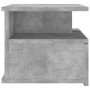 Mesita de noche flotante madera gris hormigón 40x31x27 cm de vidaXL, Mesitas de noche - Ref: Foro24-800413, Precio: 45,46 €, ...