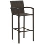 Kitchen stools 2 units synthetic brown rattan by vidaXL, Garden chairs - Ref: Foro24-313451, Price: 94,99 €, Discount: %