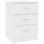 Mesita de noche madera contrachapada blanco 38x35x56 cm de vidaXL, Mesitas de noche - Ref: Foro24-800450, Precio: 57,70 €, De...