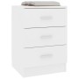 Mesita de noche madera contrachapada blanco 38x35x56 cm de vidaXL, Mesitas de noche - Ref: Foro24-800450, Precio: 57,70 €, De...