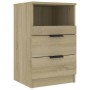 Bedside table made of plywood in Sonoma oak color by vidaXL, Nightstands - Ref: Foro24-811238, Price: 53,46 €, Discount: %