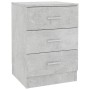 Concrete gray chipboard bedside table 38x35x56 cm by vidaXL, Nightstands - Ref: Foro24-800458, Price: 58,15 €, Discount: %