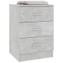 Concrete gray chipboard bedside table 38x35x56 cm by vidaXL, Nightstands - Ref: Foro24-800458, Price: 58,15 €, Discount: %