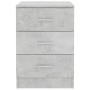 Concrete gray chipboard bedside table 38x35x56 cm by vidaXL, Nightstands - Ref: Foro24-800458, Price: 58,15 €, Discount: %