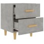 Mesita de noche 2 unidades gris hormigón 40x35x47,5 cm de vidaXL, Mesitas de noche - Ref: Foro24-811979, Precio: 87,71 €, Des...