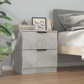 Concrete gray plywood nightstand by vidaXL, Nightstands - Ref: Foro24-811222, Price: 48,16 €, Discount: %