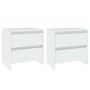 Bedside tables 2 pcs plywood 45x34.5x44.5 cm by vidaXL, Nightstands - Ref: Foro24-809846, Price: 79,74 €, Discount: %