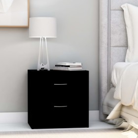 Mesitas de noche 2 uds madera contrachapada negro 40x30x40 cm de vidaXL, Mesitas de noche - Ref: Foro24-801038, Precio: 55,83...