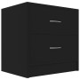 Mesitas de noche 2 uds madera contrachapada negro 40x30x40 cm de vidaXL, Mesitas de noche - Ref: Foro24-801038, Precio: 55,97...